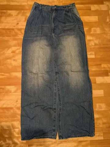 MONO MART 다크 블루 배기 와이드 데님