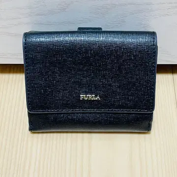 [ 컨디션 최상 ] 블랙 접이식 지갑 [ FURLA ]