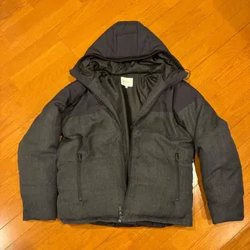 THE SHOP TK 후드 부착 다운 자켓 L 사이즈 그레이 계열
