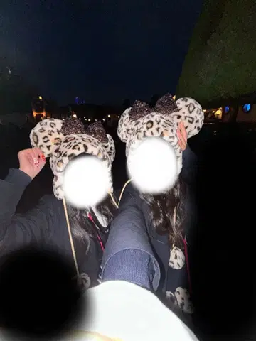 레오파드 무늬 팬캡