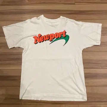 Newport 로고 T셔츠 화이트