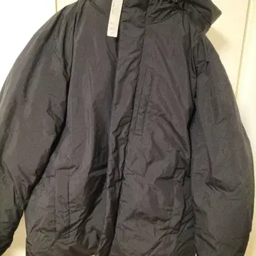 GU 웜 패딩 코트+X 사이즈 XXL 블랙 오버 사이즈