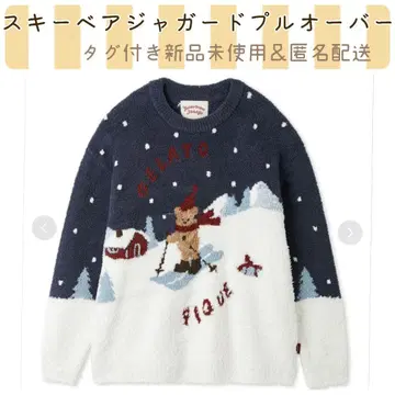 GELATO PIQUE 스키 베어 자카드 풀오버