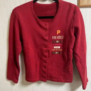 PINK HOUSE 가디건 코튼 베어 핑크하우스