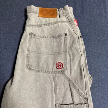 9090 더블니 데님 Vintage Pants 'Gray'