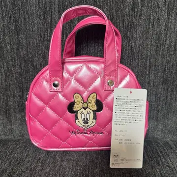 새상품 택 포함 아베일 미니 퀼팅 파우치 핑크 레오파드 무늬