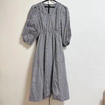 SNIDEL 깅엄 체크 원피스