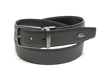 LACOSTE (라코스테) 리버서블 벨트 블랙