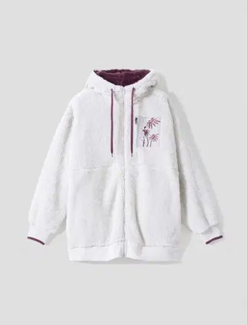 마계의 오지기소 보아 플리스 지퍼 후드티 유유백서