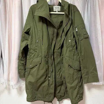 VOGUISH 자켓 코트 후드 부착 그린 XL