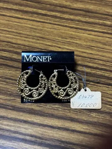 모네 빈티지 귀걸이 골드