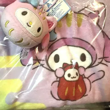빙글빙글 마이멜로디 플리스 담요 & 봉제 인형