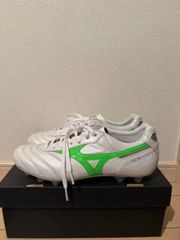 미즈노 모렐리아 축구화 화이트/그린