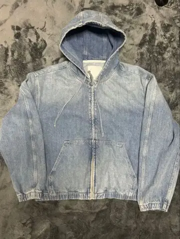 ZARA 후드 부착 데님 자켓 M 사이즈