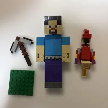 레고 마인크래프트 21148 스티브와 앵무새