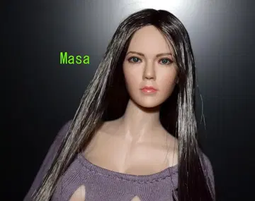 1/6 YM TOYS 여성 헤드용 산타 블랙 헤어