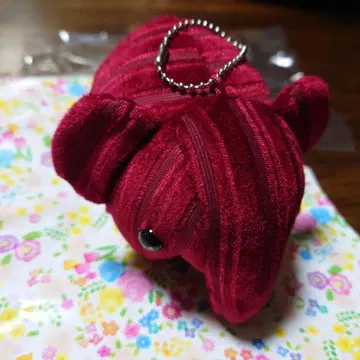 새상품 귀여운 코끼리 봉제 인형 빨간색 체인 포함