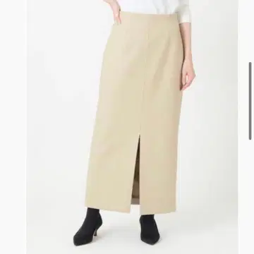 IENA 멜톤 롱 슬릿 스커트