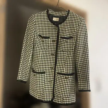 [ 일본제 ] [ 모 40% ] 트위드 노카라 자켓