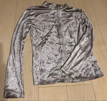 장 폴 고티에 HOMME / 퓨전 라인 / 벨로아 소재 지퍼 티셔츠