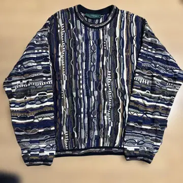 90s tundra 3D 니트 캐나다제 coogi 쿠지 니트 올 패턴