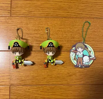 카드캡터 사쿠라 샤오랑 키링 2개 + 러버 스트랩 묶음 판매