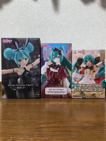 하츠네 미쿠 피규어 세트 3체 묶음 판매