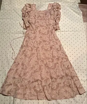 자카드풍 롱 원피스