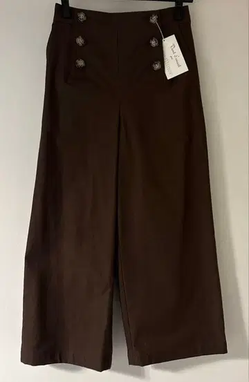 루미노아 마린 팬츠 와이드 팬츠 브라운 일본제