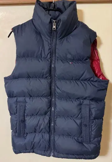 TOMMY HILFIGER 네이비 다운 베스트
