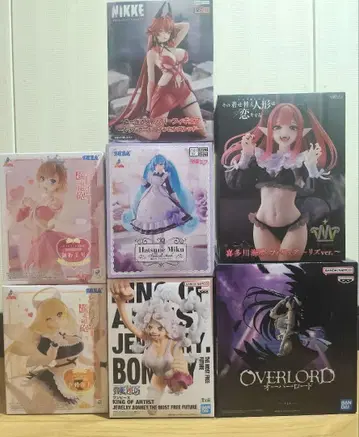 프라이즈 피규어 묶음 판매 7체