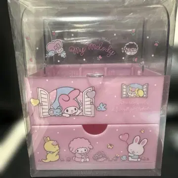 마이멜로디 덮개 달린 화장품 케이스
