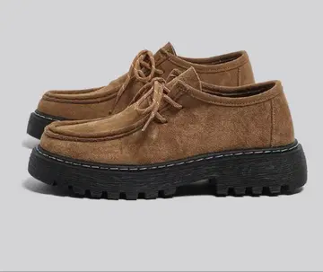 HUANQIU 브라운 모카신 신발