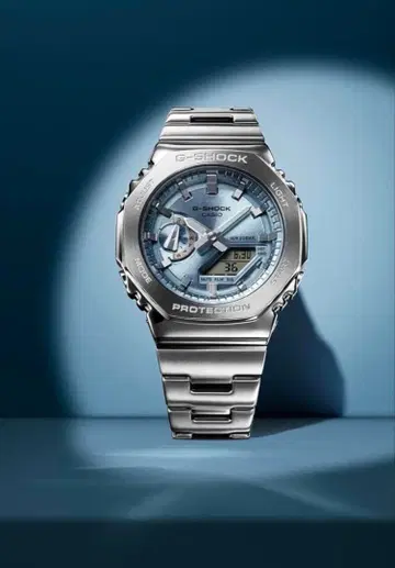 [ 미사용 ] G-SHOCK 스카이블루 GM-2110D-2AJF 풀메탈