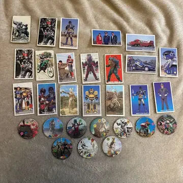 [당시물] 특촬 딱지 가면라이더 울트라맨 메가로맨 솔브레인