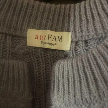 anyFAM 연보라 니트 스웨터 새상품급