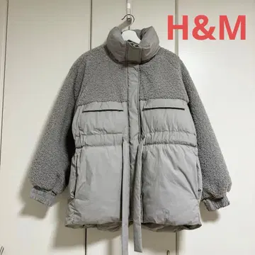 [ 새상품급 ] H&M 보아 절개 다운 자켓