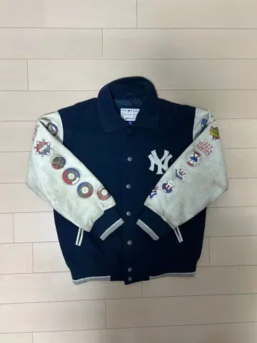 [초레어 럭셔리 자수] MLB 양키스 바시티 자켓 월드 시리즈 제패 기념