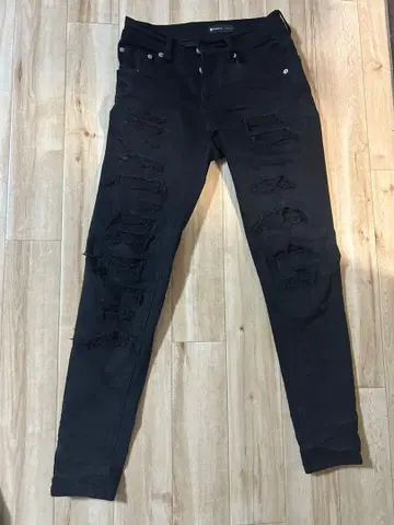 PURPLE BRAND 블랙 데님 사이즈 28