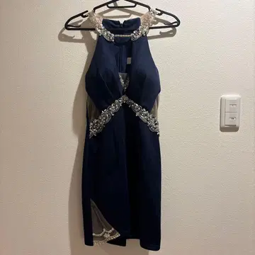 AR ANGEL 네이비 비즈 드레스 S