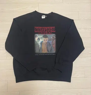 GU 기묘한 이야기 헤비웨이트 맨투맨 L 사이즈 블랙