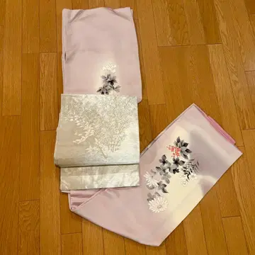 미사용 호몬기 담홍등 순수 실크