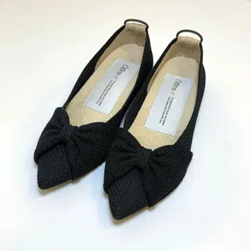 (새상품급) Offen 리본 펌프스 블랙 23cm