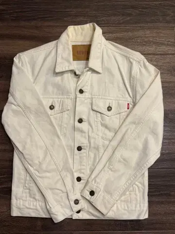 EDWIN 화이트 데님 자켓 S