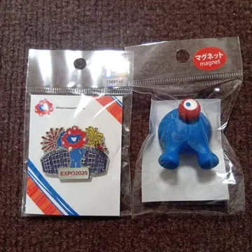 [ 미사용 새상품 ] EXPO2025 핀 배지와 엉덩이 마그넷