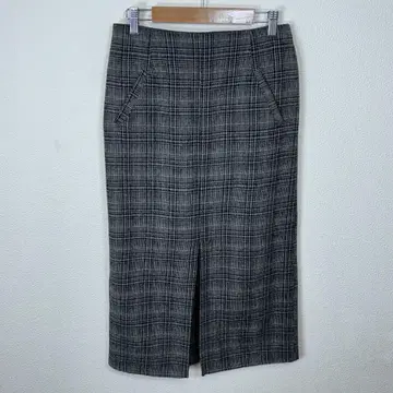 Plechur Ciel 글렌체크 롱 스커트 M 타이트