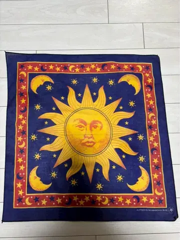 빈티지 태양 반다나 USA제 70s