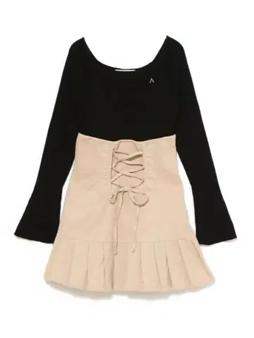 andmary High waist velour mini dress