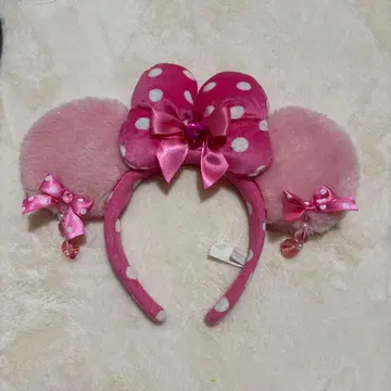 디즈니 미니 머리띠 핑크 귀찌
