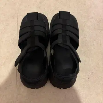 WC 구르카 샌들 통굽 샌들 블랙 검정 24cm 24.5cm